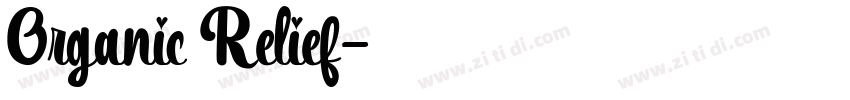 Organic Relief字体转换